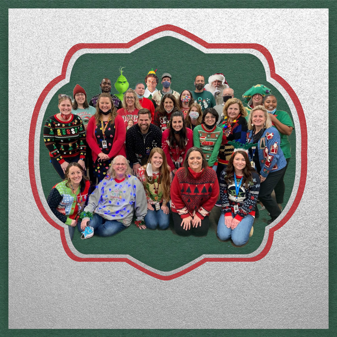 Staff holiday sweater day!