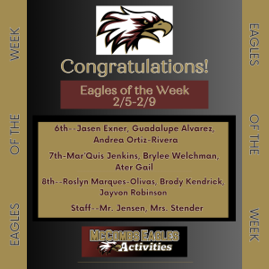 Eagles of the Week (3)