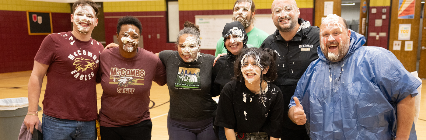 Staff Pies in the Face