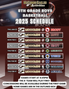 McCombs Basketball Schedule Boys 2025