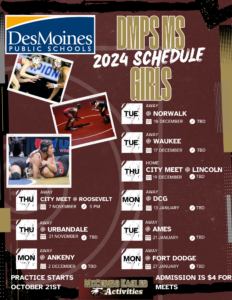 McCombsLincoln Wrestling Schedule