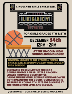 Lincoln HS Girls Legacy Basketball Tryout