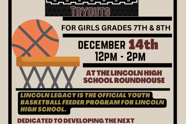 7th/8th Lincoln Legacy Girls Basketball Try Outs Held on Dec. 14th