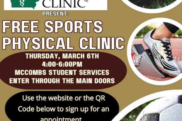 Free Sports Physical Clinic for 7th/8th Grade – March 6 at McCombs Middle School